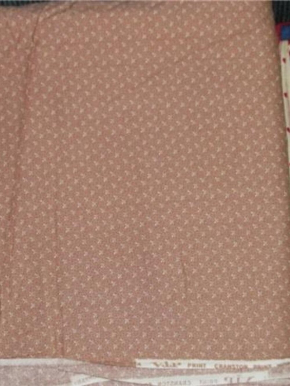 BEIGE on TAN Quilting Cotton Fabric 42" wide x 3 yds long